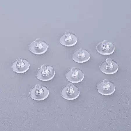 застежка для пусет силикон - прозр