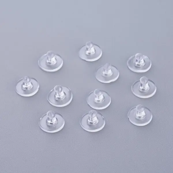 застежка для пусет силикон - прозр