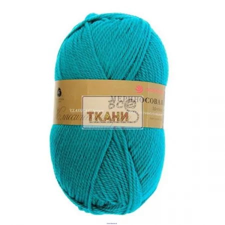 Пряжа Пехорка Мериносовая 100гр №001 Белый 50%меринос 50%акр 200±12м 199=