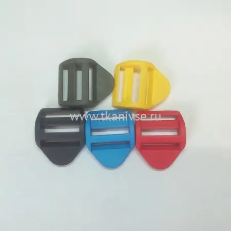 пряжка трехщелевка цветная