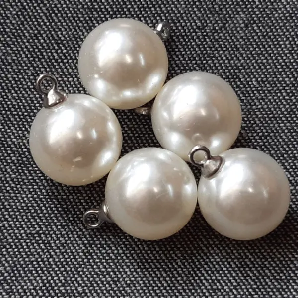 бусины жемчуг с колечком серебро